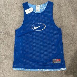 Nike Blue Breathable Tank Top with Swoosh